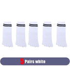 Five - Toe Low - Cut Socks — Breathable Cotton - Blend with Moisture Control (1 Pair pink EU 35 - 39 / US 5 - 8.5) - | Zavonix
