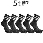 Five - Toe Moisture - Wicking Socks — Breathable Cotton Blend for Fresh Feet (black ) - | Zavonix