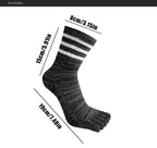 Five - Toe Moisture - Wicking Socks — Breathable Cotton Blend for Fresh Feet (MULTI ) - | Zavonix