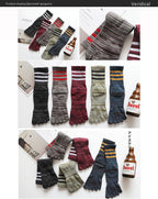 Five - Toe Moisture - Wicking Socks — Breathable Cotton Blend for Fresh Feet - Zavonix