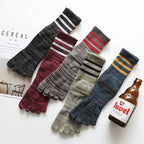 Five - Toe Moisture - Wicking Socks — Breathable Cotton Blend for Fresh Feet (MULTI ) - | Zavonix