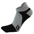 Five Toe Separation Socks — Breathable Athletic Low - Cut for Men (4 Pairs black EU 38 - 44(US 6 - 10)) - | Zavonix