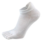 Five Toe Separation Socks — Breathable Athletic Low - Cut for Men (4 Pairs black EU 38 - 44(US 6 - 10)) - | Zavonix