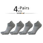 Five Toe Separation Socks — Breathable Athletic Low - Cut for Men (WHITE EU 38 - 44(US 6 - 10)) - | Zavonix