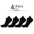 Five Toe Separation Socks — Breathable Athletic Low - Cut for Men (4 Pairs black EU 38 - 44(US 6 - 10)) - | Zavonix