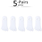 Five Toe Socks — Breathable Cotton Blend for Comfortable Feet (Khaki EU35 - 39) - | Zavonix
