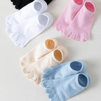 Five Toe Socks — Breathable Cotton Blend for Comfortable Feet (Blue EU35 - 39) - | Zavonix