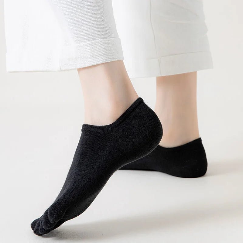 Five Toe Socks — Breathable Cotton Blend for Comfortable Feet (Blue EU35 - 39) - | Zavonix