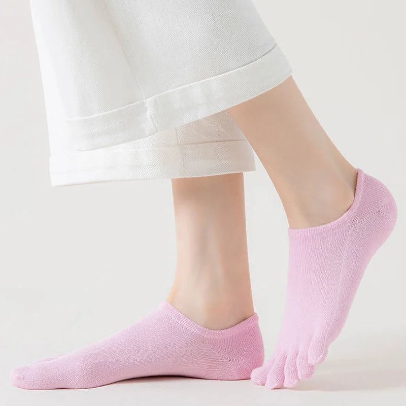 Five Toe Socks — Breathable Cotton Blend for Comfortable Feet (Blue EU35 - 39) - | Zavonix