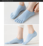 Five Toe Socks — Breathable Cotton Blend for Comfortable Feet (Blue EU35 - 39) - | Zavonix