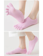 Five Toe Socks — Breathable Cotton Blend for Comfortable Feet (Blue EU35 - 39) - | Zavonix