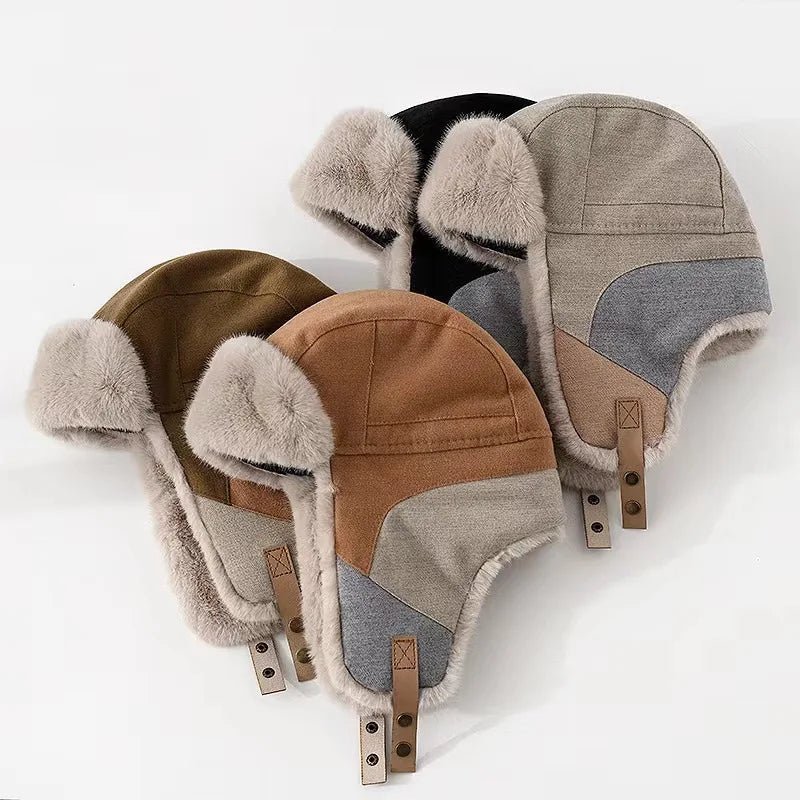 "Fjordhelm" Aviator - Style Trapper Cap (Coffee ) - | Zavonix