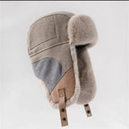 "Fjordhelm" Aviator - Style Trapper Cap (Khaki ) - | Zavonix
