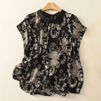 FLAX FABRIC BLOUSE (XS ) - | Zavonix