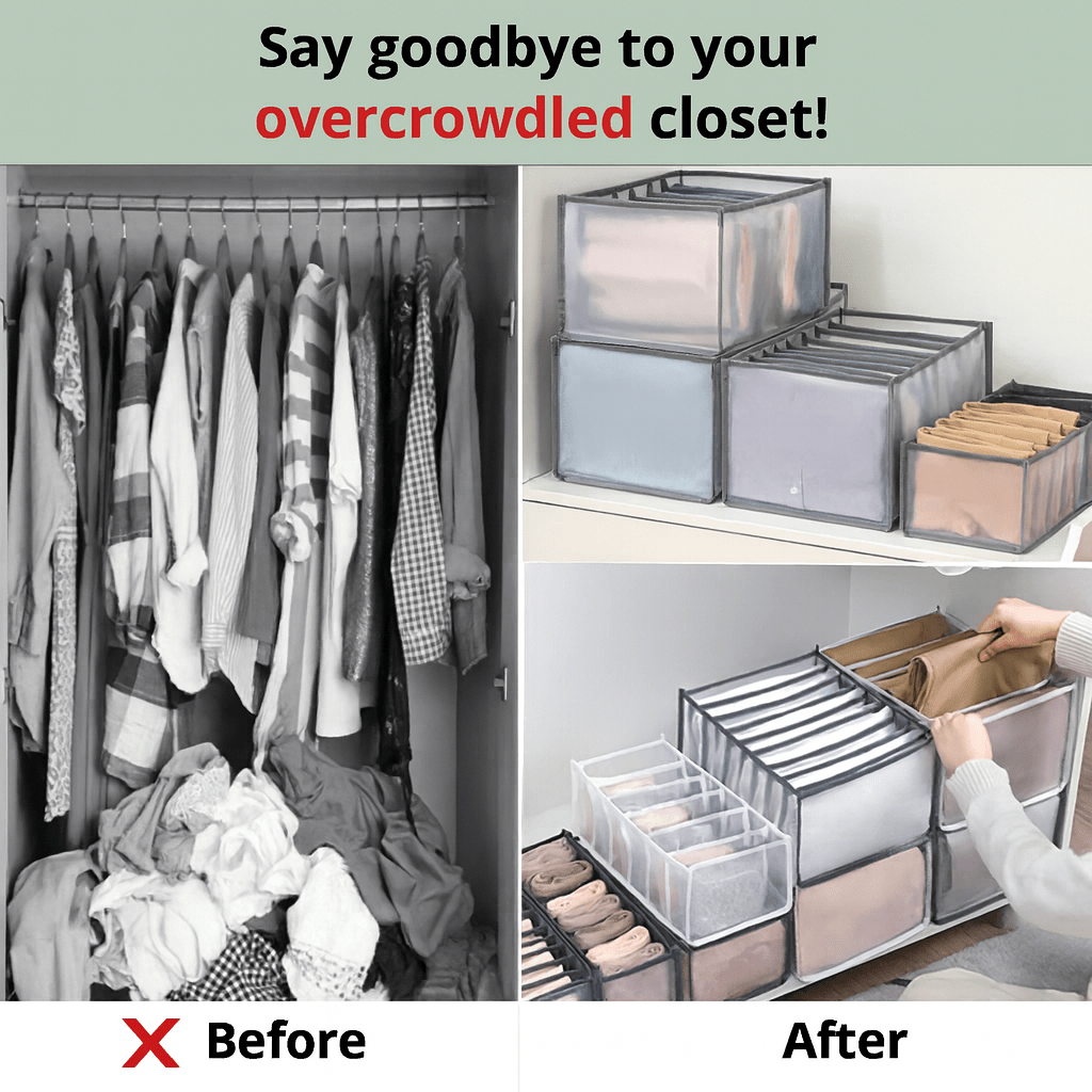 Flexi Grid Organizer - No More Clutter in Your Closet (3 items (2 + 1 FREE) ) - Homegoods | Zavonix