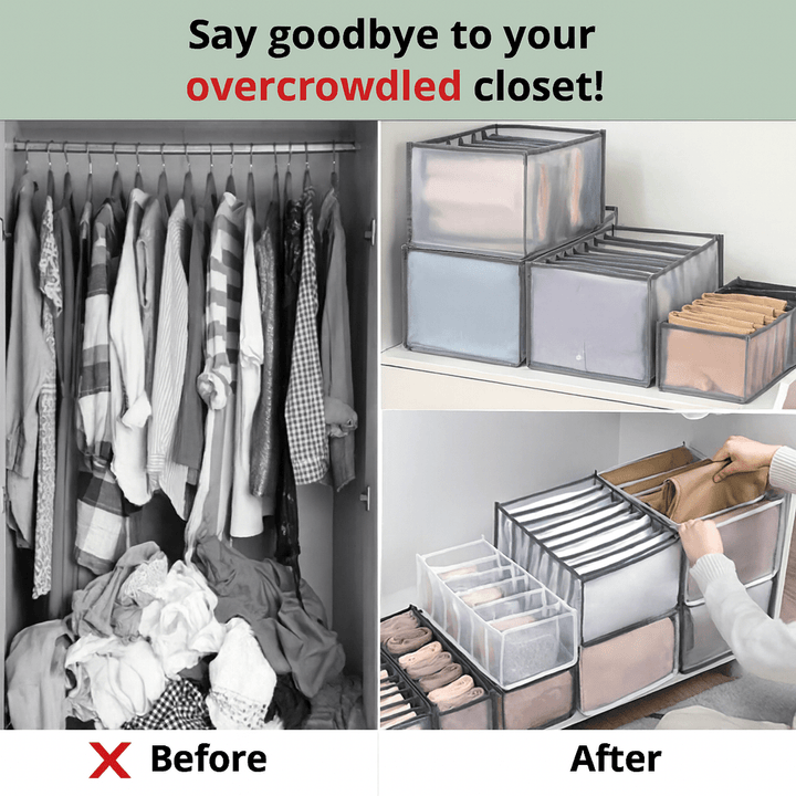 Flexi Grid Organizer - No More Clutter in Your Closet (3 items (2 + 1 FREE) ) - Homegoods | Zavonix