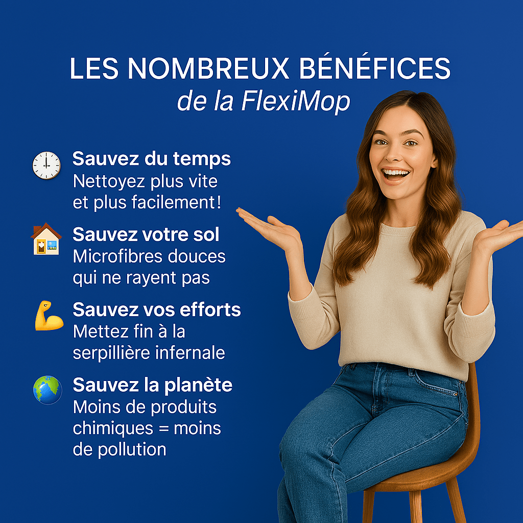 FlexiMop™ - 360° Mop with Self - Wringing Handle (White 4) - Homegoods | Zavonix