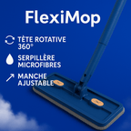 FlexiMop™ - 360° Mop with Self - Wringing Handle (Blue 4) - Homegoods | Zavonix