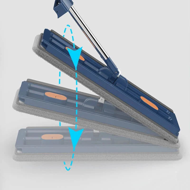 FlexiMop™ - 360° Mop with Self - Wringing Handle (Blue 4) - Homegoods | Zavonix