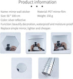 FlexiView Mirror Sheets – Shatterproof Adhesive Mirror Sheets (19.7in*19.7in ) - | Zavonix