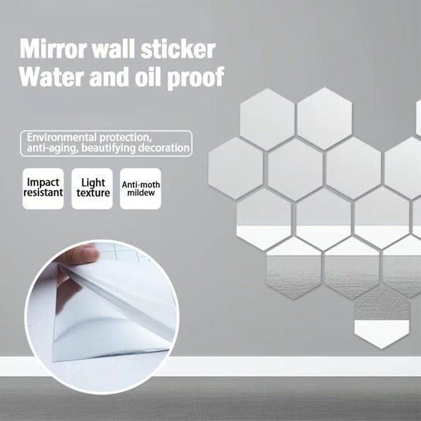 FlexiView Mirror Sheets – Shatterproof Adhesive Mirror Sheets (19.7in*19.7in ) - | Zavonix