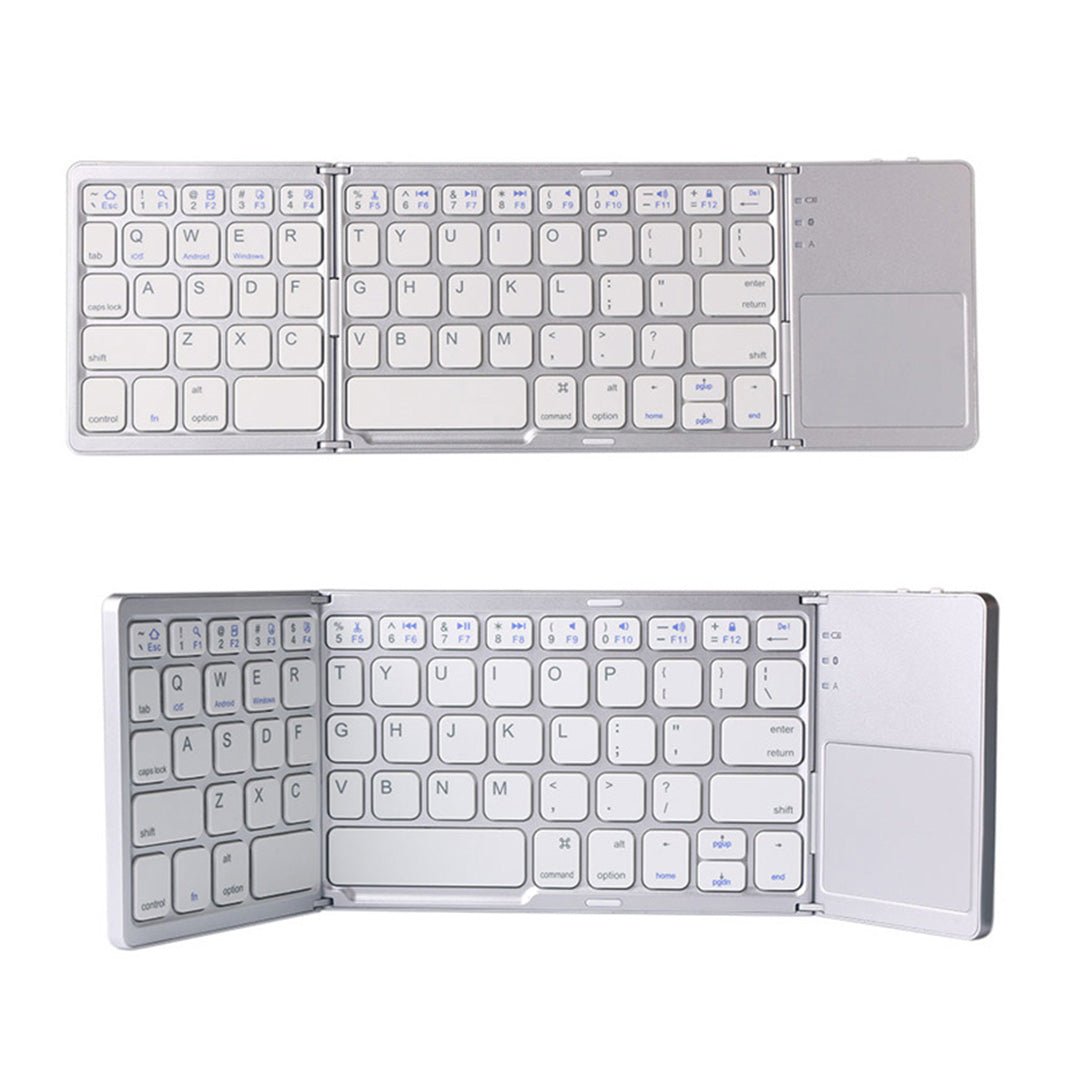 FlexType Mini Bluetooth Keyboard Portable Power Typing (302x97x18mm Silver) - Bluetooth Keyboard | Zavonix