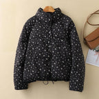 FloraHeat Puffer™ — Command Attention with Cozy, Head - Turning Warmth (Black XS) - | Zavonix