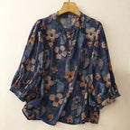 FLORAL BLOUSE (XS ) - | Zavonix