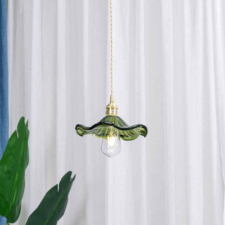 Floral Glass Pendant Light – Elegant Flower Design LED Hanging Light for Kitchen and Living Room Ambience 3