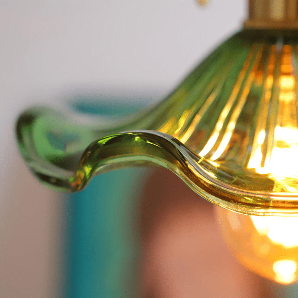 Floral Glass Pendant Light – Elegant Flower Design LED Hanging Light for Kitchen and Living Room Ambience 6