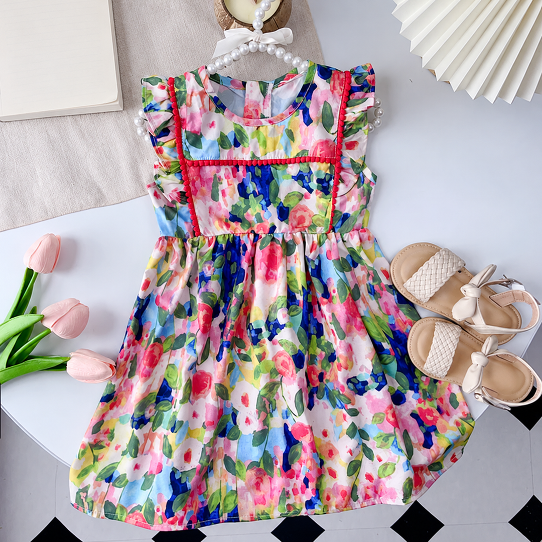 Multicolor floral girls&