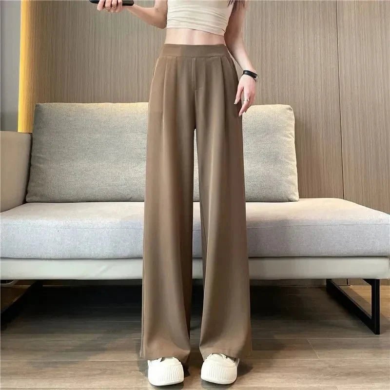 "Flow" High Waist Trousers (Black S) - | Zavonix