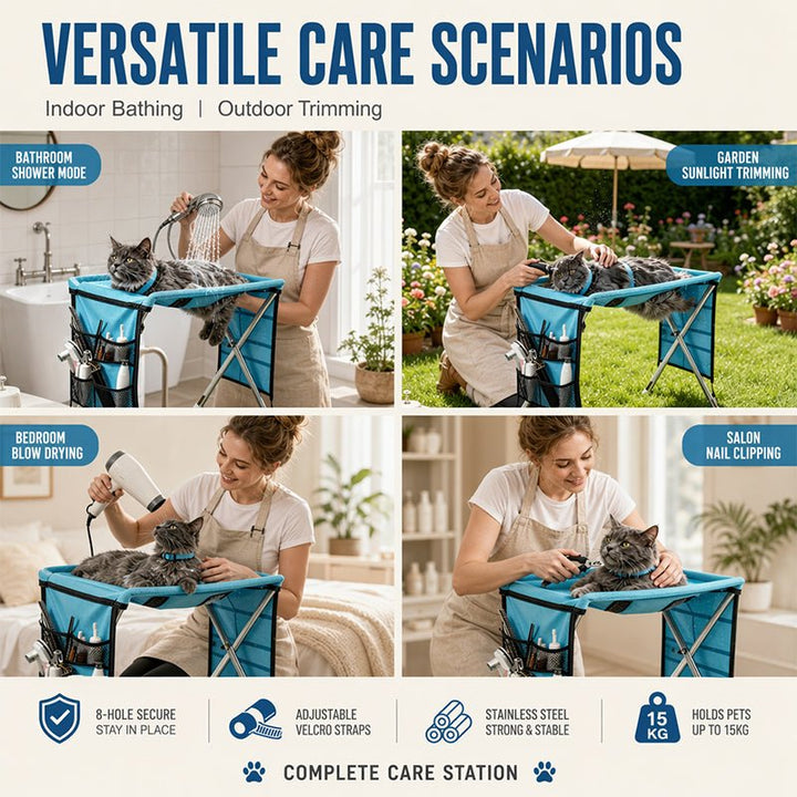 Foldable Pet Grooming Table Hammock Product Image 06