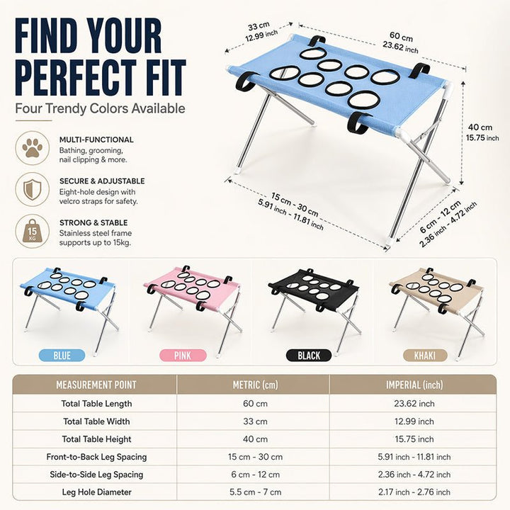 Foldable Pet Grooming Table Hammock Product Image 09