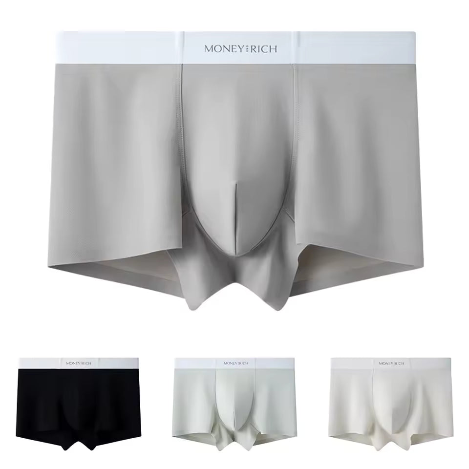 FORTUNE & ELITE Glacier Silk Boxers (Black S) - | Zavonix