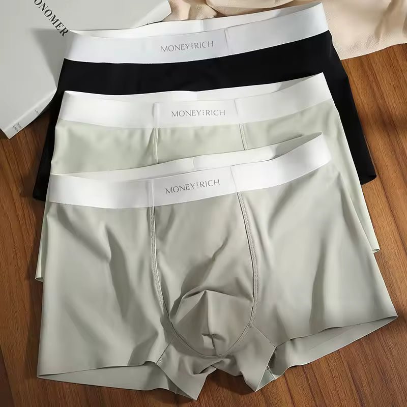 FORTUNE & ELITE Glacier Silk Boxers (Black S) - | Zavonix