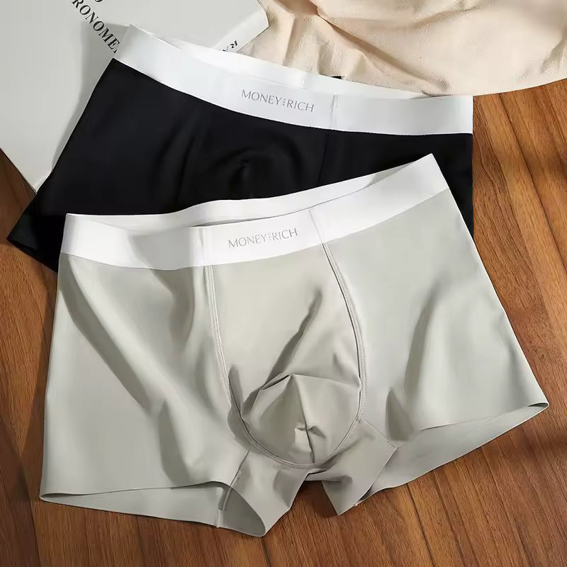 FORTUNE & ELITE Glacier Silk Boxers (Black S) - | Zavonix