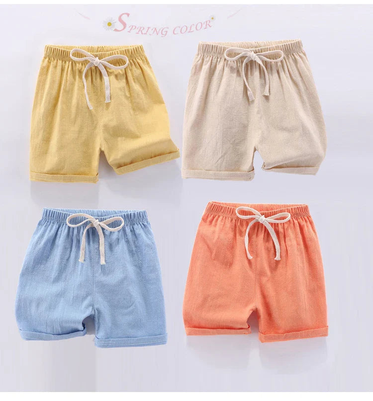 Yellow, beige, light blue and orange kids&