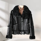 FREYA™ RABBIT FUR COAT (Black XS) - | Zavonix