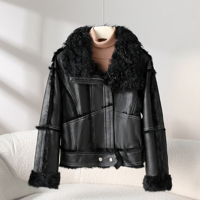 FREYA™ RABBIT FUR COAT (Black XS) - | Zavonix