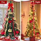 FrostLuxe™ Folding Christmas Tree — Spark Instant Holiday Magic with Effortless Glamour (1.2m / 3.9ft ) - | Zavonix