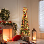 FrostLuxe™ Folding Christmas Tree — Spark Instant Holiday Magic with Effortless Glamour (1.2m / 3.9ft ) - | Zavonix