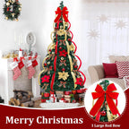 FrostLuxe™ Folding Christmas Tree — Spark Instant Holiday Magic with Effortless Glamour (1.2m / 3.9ft ) - | Zavonix