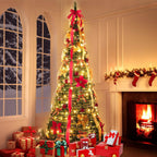 FrostLuxe™ Folding Christmas Tree — Spark Instant Holiday Magic with Effortless Glamour (1.2m / 3.9ft ) - | Zavonix