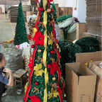 FrostLuxe™ Folding Christmas Tree — Spark Instant Holiday Magic with Effortless Glamour (1.2m / 3.9ft ) - | Zavonix