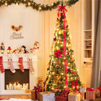 FrostLuxe™ Folding Christmas Tree — Spark Instant Holiday Magic with Effortless Glamour (1.2m / 3.9ft ) - | Zavonix