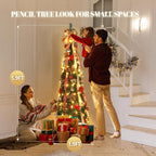 FrostLuxe™ Folding Christmas Tree — Spark Instant Holiday Magic with Effortless Glamour (1.2m / 3.9ft ) - | Zavonix