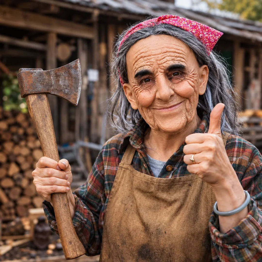 Full Head Latex Elderly Character Mask Product Image 01