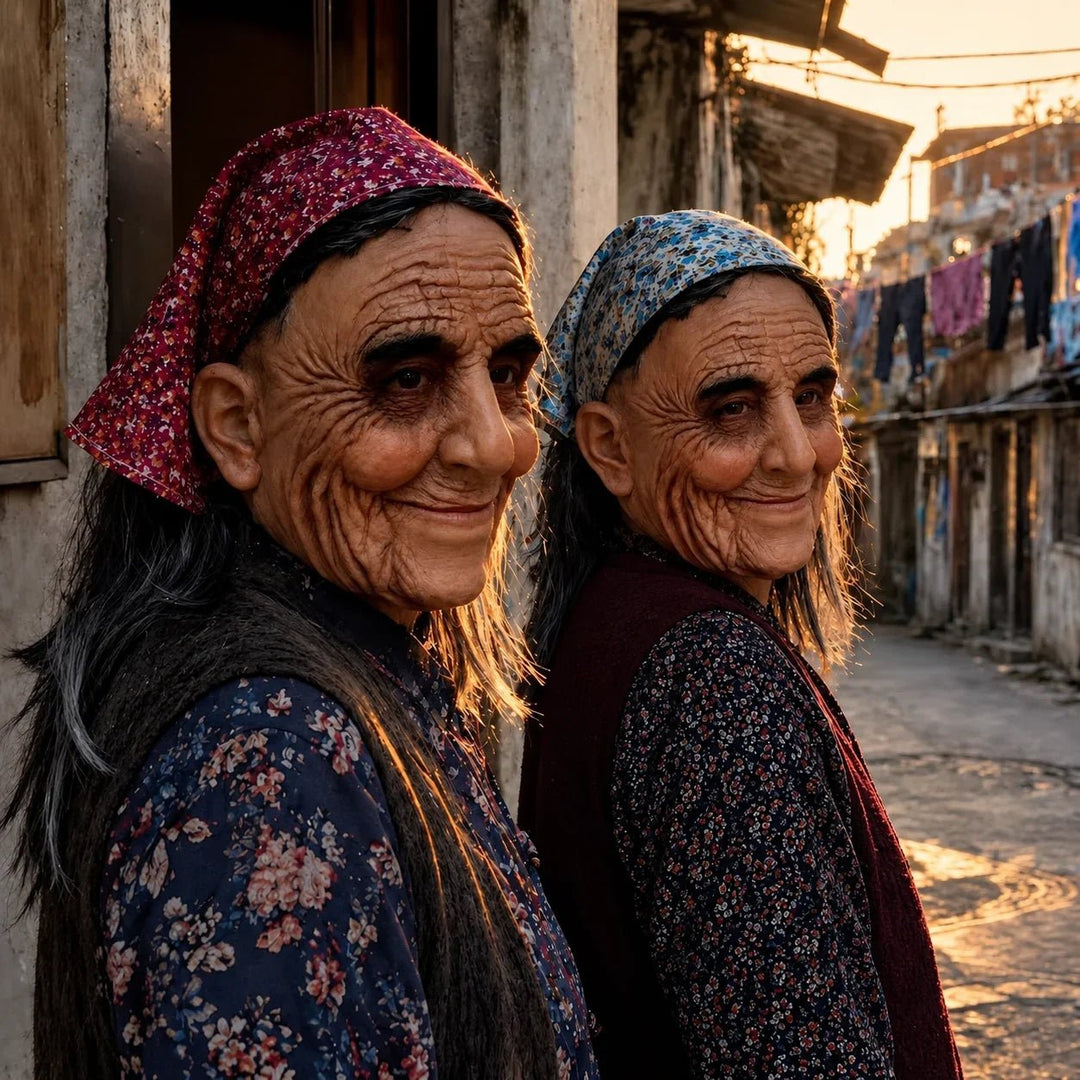 Full Head Latex Elderly Character Mask Product Image 02