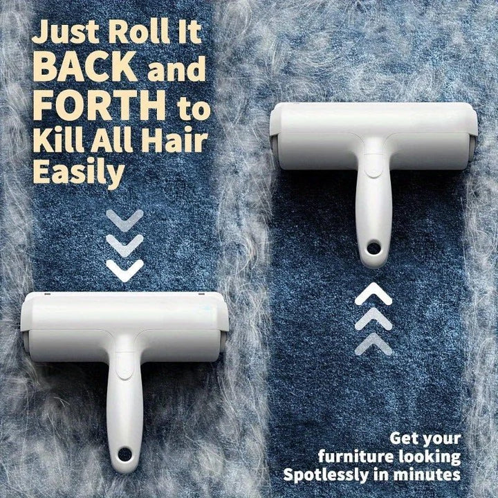 Furva — Reusable Cat Hair Remover Lint Roller with Self-Cleaning Base